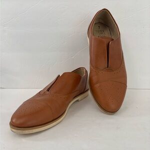 TIME AND TRU Brown Leather Loafers Size 7